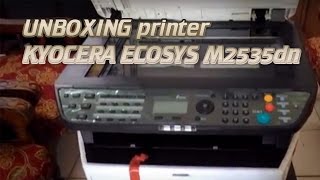 UNBOXING printer KYOCERA ECOSYS M2535dn 2016 [upl. by Brett746]