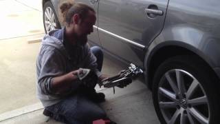 Tips on changing a tire and using a VW jack [upl. by Alleahcim57]