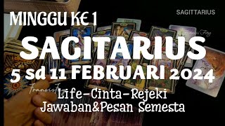 ZODIAC SAGITARIUS 5 sd 11 FEBRUARI 2024🌻7 hari ke depan CINTAKARIRKEUANGANPESAN SEMESTA [upl. by Aguste]