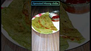 Sprouted Moong Chilla मूंग चीला  sprouted sproutedmoong chilla cheela recipe [upl. by Grassi289]