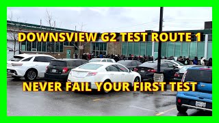 DOWNSVIEW G2 TEST quotNEVER FAIL YOUR FIRST DRIVING TESTquot [upl. by Jezrdna]