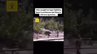 Man Jumps Into GRIZZLY BEAR Enclosure To FIGHT The Bear HELP THE BEAR reaction [upl. by Laehcor115]