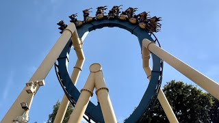 Oziris Parc Asterix  Inverted Coaster Oziris [upl. by Nirrep680]