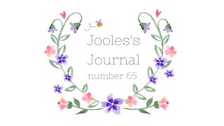 Sew Sweet Violet  Jooless Journal  Number 65 [upl. by Allesor489]