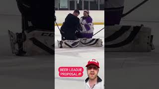 Beerleague proposal hockeyboxbreaks hockeycards beerleague beerleaguehockey [upl. by Oribel]