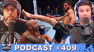 MAKHACHEV KOs VOLKANOVSKI CHIMAEV DEF USMAN UFC 294 REVIEW  409 [upl. by Adnoluy]