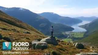 Hiking Mt Skåla  Fjord Norway [upl. by Arretal274]