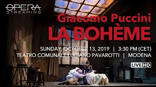 Giacomo Puccini LA BOHÈME  OPERA LIVE STREAMING [upl. by Uaeb]