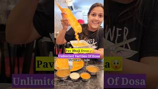 150 Varieties Of Dosa In Delhi📍Pav Bhaji Dosa😱 dosa trending viral shorts [upl. by Keriann866]