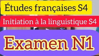 Examen de linitiation à la linguistique Semestre 4 [upl. by Hadias20]