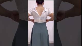 How to loose 10 cm  Tight top tightfit sewing fashion waistline pants corduroypants [upl. by Dimitris421]