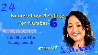 Numerology for No6 With Subtitles मूलांक 6 जन्मांक 6 Birth Date 6 Mulank 6 [upl. by Ewold]