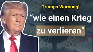 Trumps Warnung Zerbricht der USDollar [upl. by Hamer]