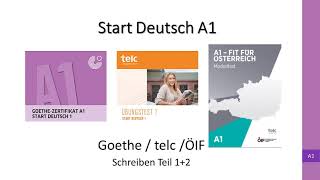 Goethe telc ÖIF Start Deutsch A1 Schreiben [upl. by Michal]