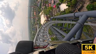 Maxx Force POV 5K INSANE Compressed Air Launch Coaster Six Flags Great America IL [upl. by Carpenter]