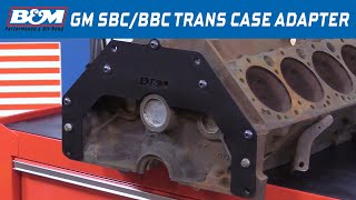 BampM Trans Adapter Plate 30497  SBCBBC to Buick Olds Pontiac TH350 TH400 TH700R4 [upl. by Alansen466]