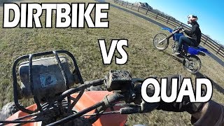 250cc Dirt Bike VS 250cc 4Wheeler [upl. by Nannerb375]