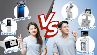 ULTHERAPY vs THERMAGE vs HIFU vs MORPHEUS8 vs EMFACE vs ENDOLIFT [upl. by Wun]