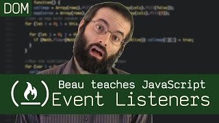 addEventListener  Beau teaches JavaScript [upl. by Sedecrem]