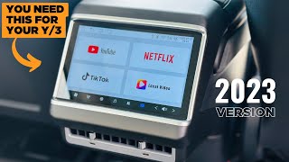 2023 Tesla Model Y Rear Screen Display Upgrade hansshow tesla 2023 [upl. by Anyela]