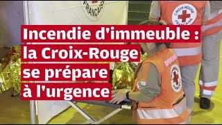 VIDÉO Simulation dincendie dans un immeuble de Bressuire  la CroixRouge en action [upl. by Eiznekcm759]