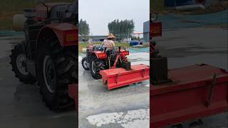 Four cylinder tractor for garden orchard use tractorexcavator rotovator ditcher highhorsepower [upl. by Wardle]