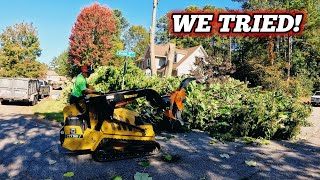 Can We Fit The Whole Tree In A 15YARD Dump Trailer Teaming Up With The Competition On A TREE JOB [upl. by Eveivaneg]