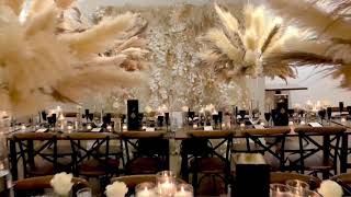 BOHO CHIC PAMPAS GRASS EVENT DESIGN WEDDING RECEPTION DECOR [upl. by Inttirb387]