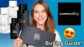 Commodity Fragrances Buying Guide Book Milk Gold amp MORE First Impressions  Sephora Clean Beauty [upl. by Dajma375]