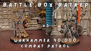 Battle Box Batrep  Warhammer 40000 Combat Patrol Adepta Sororitas vs Necrons [upl. by Sholes]