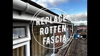 Replacing a Rotten Fascia and Refitting Guttering [upl. by Lauri]