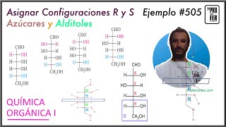 R y S en azúcares y alditoles en proyección de Fischer Ejemplo 505 [upl. by Roel]