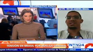 “Sindicatos niegan reformas que destruyen derechos” Coordinador Trabajadores Sin Techo de Brasil [upl. by Seema]