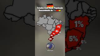 Estados Com Maior População Descendente de Alemães no Brasil brazil mapping shorts [upl. by Euqina]