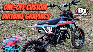 XPro Storm 125cc Graphic Kit Custom Dirt Bike Graphics [upl. by Refinej]