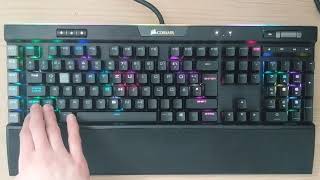 Corsair K95 Platinum RGB Test PREMIUM [upl. by Eleumas81]