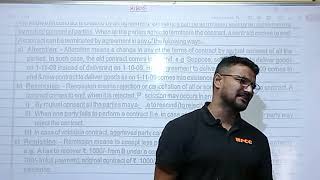 Types of Discharge of contract Indian contract act unit 1 blaw msu baroda [upl. by Airtened]