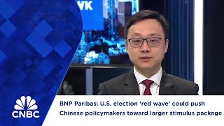 BNP Paribas US election ‘red wave’ could push Chinese policymakers toward larger stimulus package [upl. by Girovard767]