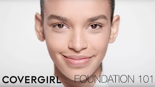 Foundation 101 Makeup Tutorial Clean Matte Makeup Look  COVERGIRL [upl. by Bunker]