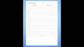 Study Planning Page Planner Design Template streamline your academic journey V 13 planningpages [upl. by Akinwahs]