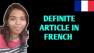 Definite article in french [upl. by Gilman]