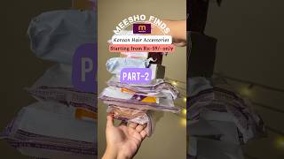 Korean hair accessories starting at Rs 59  Pinteresty hair clip meeshofinds unboxing shorts [upl. by Honora]