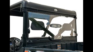 Polaris Ranger Rear Windshield From Spike Powersports [upl. by Nauqas]