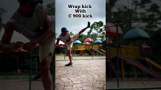 tricking basic combo tutorial trainingshorts shorts [upl. by Ijat]