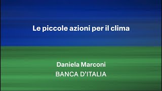 Le piccole azioni per il clima Daniela Marconi [upl. by Frieda]