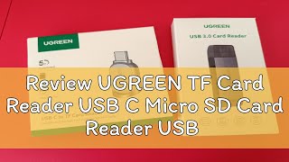 Review UGREEN TF Card Reader USB C Micro SD Card Reader USB 30 Type C OTG Memory Card Reader Adapt [upl. by Ellivro]