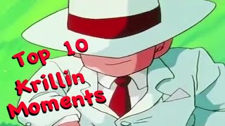 Top 10 Krillin Moments [upl. by Batsheva]