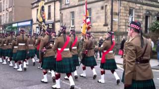 7 Scots Royal Regiment of Scotland Marching Down Dumbarton Road In Stirling Scotland [upl. by Crawford296]