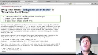 CodingBat 2  Java String Substring [upl. by Oriole]