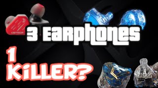 3 Earphones 1 Killer set [upl. by Auohp]